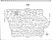 Iowa State Map, Clay County 1970